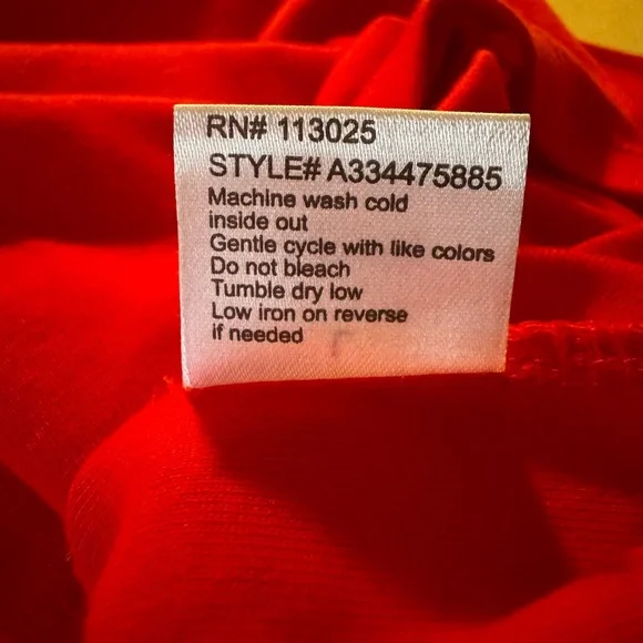 Spring Break Messy Bun Rhinestone Graphic Crop Tee Red Size L 100% Cotton - Picture 6 of 7